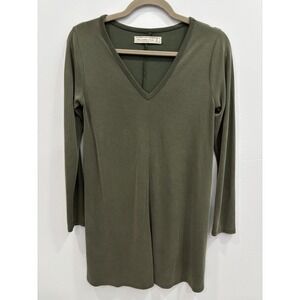 Abercrombie & Fitch Womens Green Casual Long Sleeve Shirt Dress Size Small